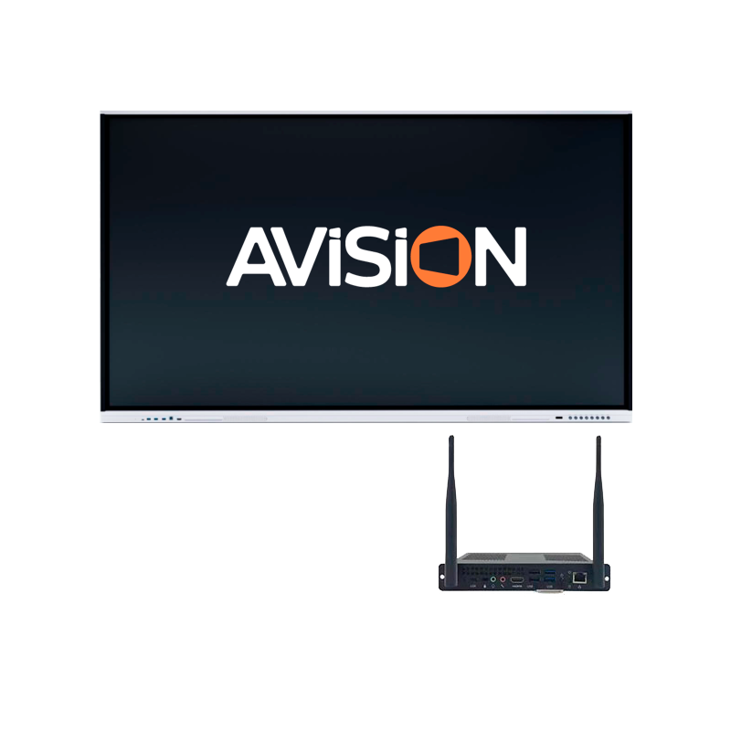 Інтерактивна панель AVISION RK-75, комп. модуль OPS (i5-12Gen/16/256/W11Pro), настінне кріплення